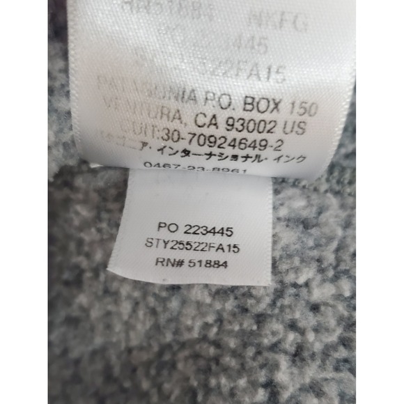 Patagonia Better Sweater Pullover Mens XL Two Tone Gray 1/4 Zip Fleece Logo EUC - Picture 7 of 10